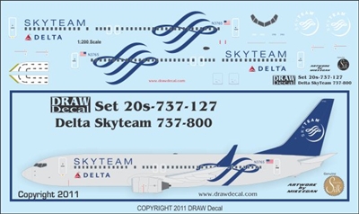 1:200 Delta 'Skyteam' Boeing 737-800
