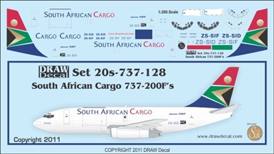 1:200 South African Cargo Boeing 737-200F