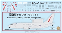 1:200 Korean AF. RAAF, Turkish AF Boeing E-7 (737-200) 'Wedgetail'