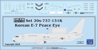 1:200 Republic of Korea Air Force Boeing E-7 'Peace Eye'