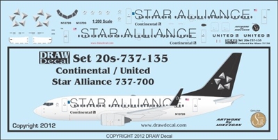 1:200 United 'Star Alliance' Boeing 737-700