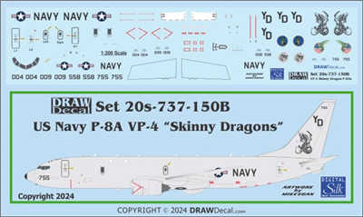 1:200 U.S. Navy P-8A Poseidon VP-4 'Skinny Dragons'