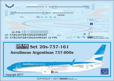 1:200 Aerolineas Argentinas Boeing 737-800
