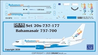 1:200 Bahamasair Boeing 737-700(W)