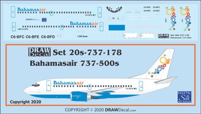 1:200 Bahamasair Boeing 737-500