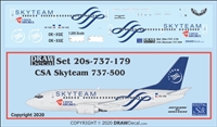 1:200 CSA Czech Airlines 'Skyteam' Boeing 737-500