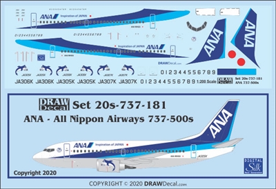 1:200 All Nippon Airways Boeing 737-500 'Super Dolphin'
