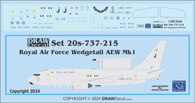1:200 Royal Air Force Boeing E-7 (737-700) 'Wedgetail' AEW Mk 1