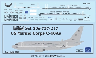 1:200 US Marine Corps Boeing C-40A (737-700)