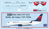1:200 Delta Airlines (2007 cs) Boeing 737-700(W)