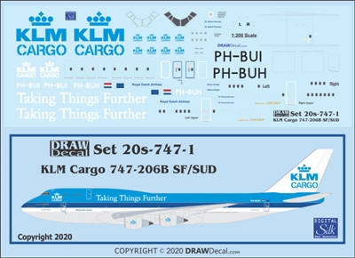 1:200 KLM Cargo Boeing 747-200EUD 'F'