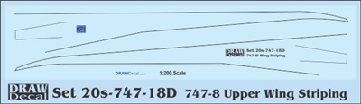 1:200 Boeing 747-8 Wing Striping