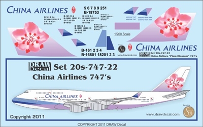 1:200 China Airlines 'Plum Blossom' Boeing 747