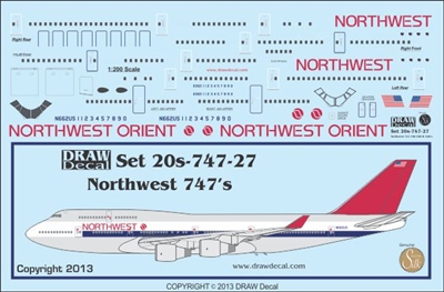 1:200 Northwest Boeing 747-100/-200/-400