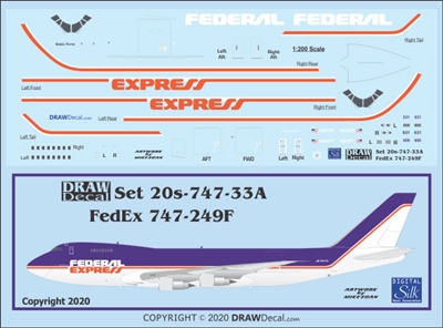 1:200 Federal Express Boeing 747-200F