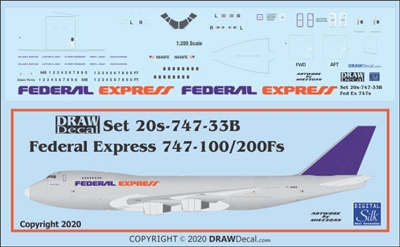1:200 Federal Express Boeing 747-200F