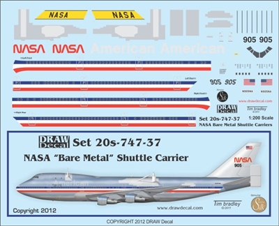 1:200 NASA Boeing 747-123 SCA, early cs
