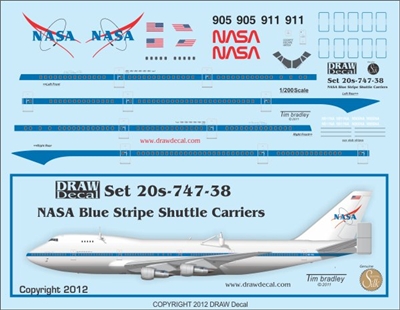 1:200 NASA Boeing 747 'Shuttle Carrier Aircraft'