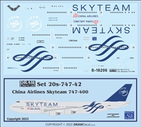 1:200 China Airlines 'Skyteam' Boeing 747-400