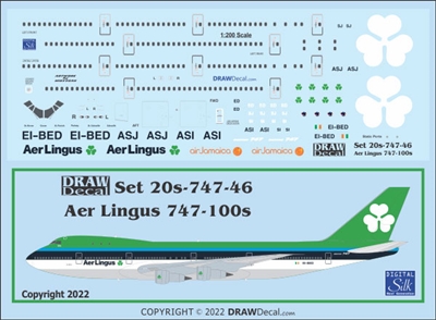 1:200 Aer Lingus (1980's) Boeing 747-100
