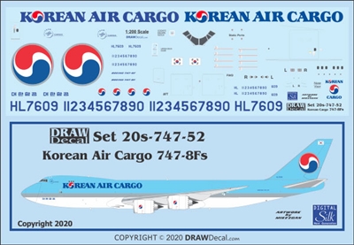 1:200 Korean Air Cargo Boeing 747-8F