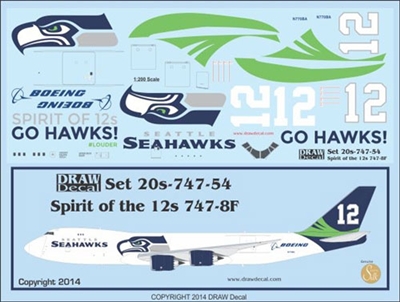 1:200 Spirit of the 12 Boeing 747-8F