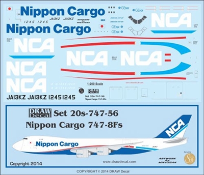 1:200 Nippon Cargo Airlines Boeing 747-8F