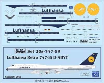 1:200 Lufthansa (retro cs) Boeing 747-8I