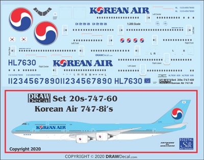 1:200 Korean Air Boeing 747-8