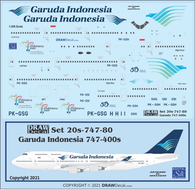 1:200 Garuda Indonesia Boeing 747-400