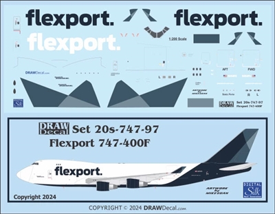 1:200 Atlas Air Flexport Boeing 747-400F