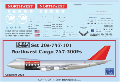 1:200 Northwest Cargo Boeing 747-200F
