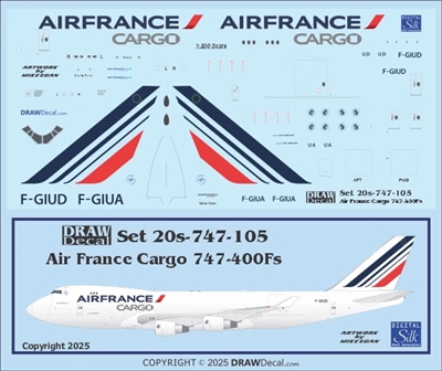 1:200 Air France Cargo Boeing 747-400F