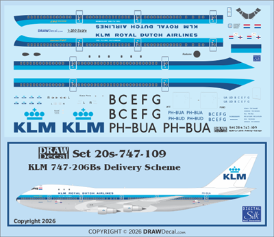 1:200 KLM Boeing 747-200B