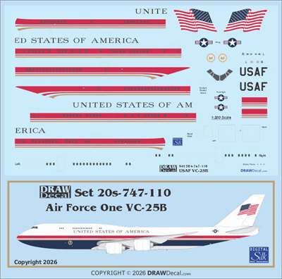 1:200 United States of America Boeing VC-25B (747-8I)