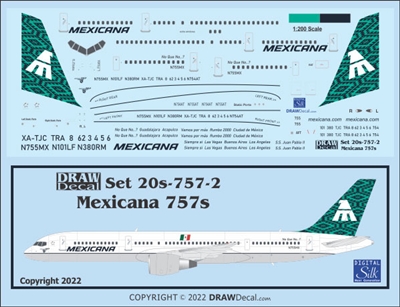 1:200 Mexicana Boeing 757-200