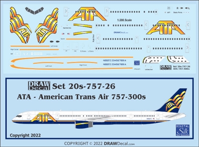 1:200 American Trans Air Boeing 757-300