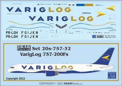 1:200 Varig LOG Boeing 757-200F