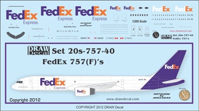 1:200 FedEx Boeing 757-200F