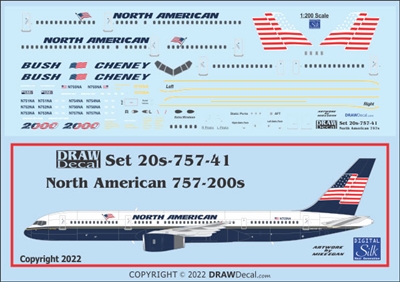 1:200 North American Boeing 757-200