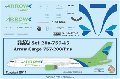 1:200 Arrow Air Boeing 757-200F