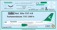 1:200 Turkmenistan Boeing 757-200