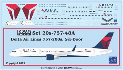 1:200 Delta Airlines Boeing 757-200 (6 door)