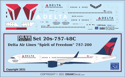 1:200 Delta Airlines Boeing 757-200 'Spirit of Freedom'