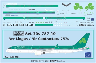 1:200 Aer Lingus Boeing 757-200(W)