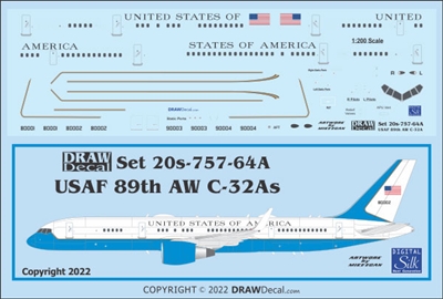 1:200 United States of America (VIP) Boeing C-32A (757-200)