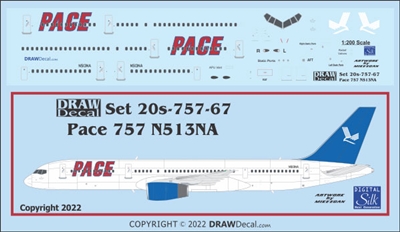 1:200 Pace Airlines Boeing 757-200