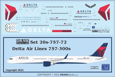 1:200 Delta Airlines Boeing 757-300