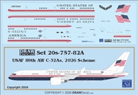 1:200 United States of America (VIP, 2026 cs) Boeing C-32A (757-200)