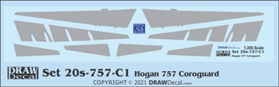 1:200 Corogard, Boeing 757-200 (No Wing Escape Markings)